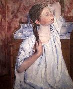 Mary Cassatt Girl Arranging Her Hair Sweden oil painting artist